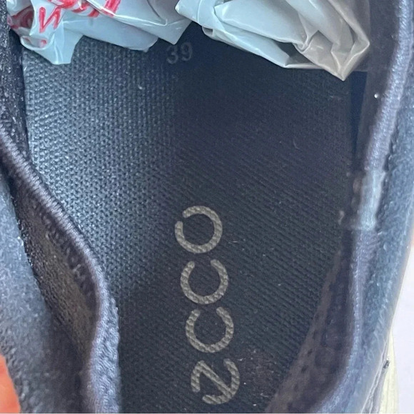 Ecco Danish Design Womens  Perforated Leather Lace Up Sneakers Sz 39 US 8.5 - Picture 11 of 11